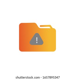Folder related color icon vector eps 10. Document archive colorful
