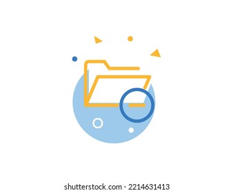 Folder Remove Stroke Line Icon, Folder Remove vector illustration 