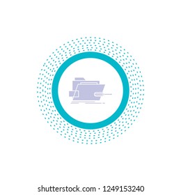 Folder, repair, skrewdriver, tech, technical Glyph Icon. Vector isolated illustration