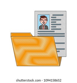 folder resume curriculum male worker