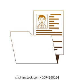 folder resume curriculum male worker