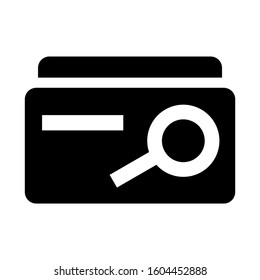 folder search icon isolated sign symbol vector illustration - Collection of high quality black style vector icons
