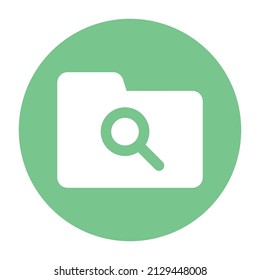 Folder Search Vector icon which is suitable for commercial work and easily modify or edit it

