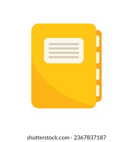 Folder service icon flat vector. Help support. Personal online isolated