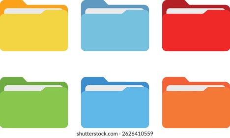 Folder set icons. Flat style. Vector illustration. stock illustration
Advice, Business, Colors, Computer, Computer Graphic