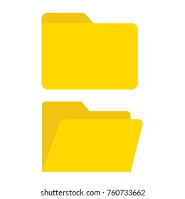 folder set isolated vector