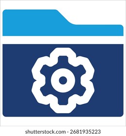 Folder Settings Icon Element For Design