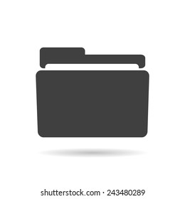 Folder with shadow underneath