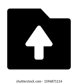 folder share icon isolated sign symbol vector illustration - high quality black style vector icons
