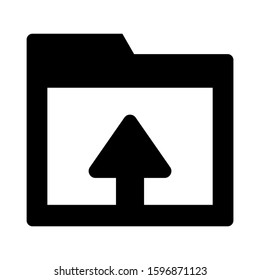 folder share icon isolated sign symbol vector illustration - high quality black style vector icons
