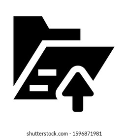 folder share icon isolated sign symbol vector illustration - high quality black style vector icons
