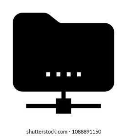folder share vector glyphs icon