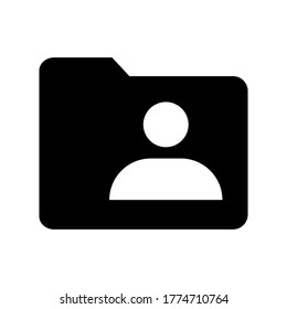 Folder shared icon vector isolated on white background.