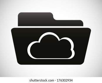 Folder Sharing Cloud Computing Icon