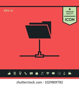 Folder sharing icon