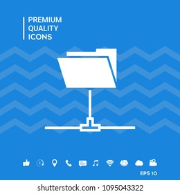 Folder sharing icon