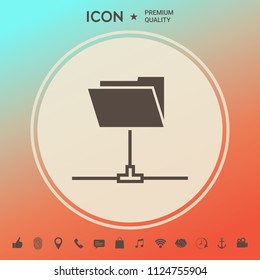 Folder sharing icon