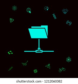 Folder sharing icon