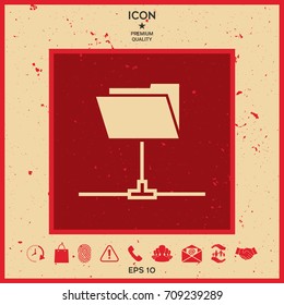 Folder sharing icon