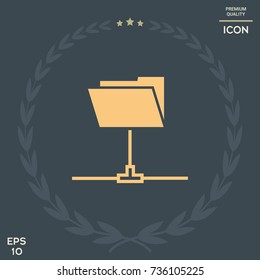 Folder sharing icon