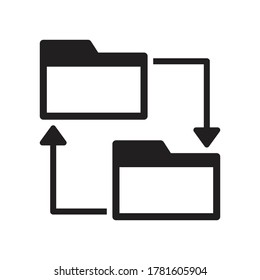 folder sharing icon - data transfer icon