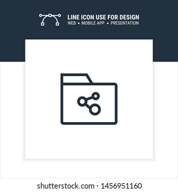 folder sharing icon design vector illustration