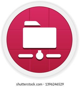 Folder Sharing - Vector App Icon