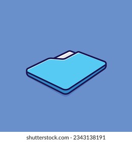 Folder simple cartoon vector illustration office tools concept icon isolated