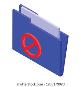 Icône certificat ssl de dossier. Isométrique du dossier sl icône vectorielle de certificat pour le web design isolé sur fond blanc