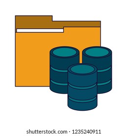 Folder with storage disks