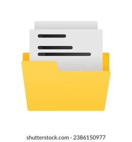 Folder and storage icon in flat gradient style ui vector design