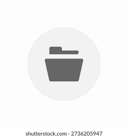 folder storage icon sign vector