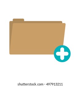 folder with symbol add more