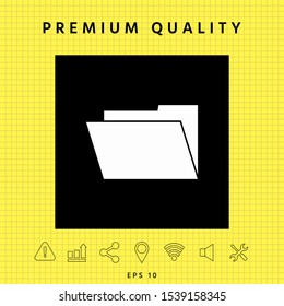 Folder symbol icon. Graphic elements for your design