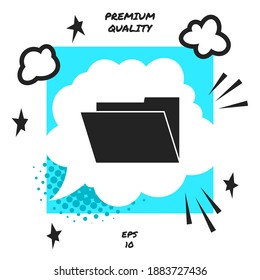 Folder symbol icon. Graphic elements for your design