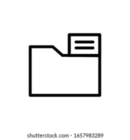 Folder Symbol Icon Vector Illustration