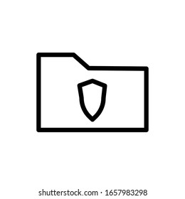 Ilustración vectorial de icono de carpeta