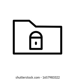 Ilustración vectorial de icono de carpeta