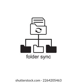 folder sync icon , computer icon