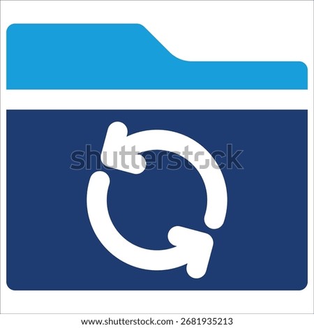 Folder Sync Icon Element For Design