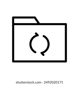 Folder sync vector logo set collection for web app ui