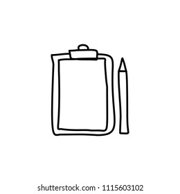 folder tablet and pencil sketch icon. Element of education icon for mobile concept and web apps. Outline folder tablet and pencil sketch icon can be used for web and mobile on white background