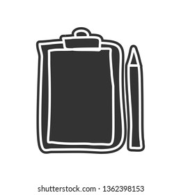 folder tablet and pencil sketch icon. Element of Education for mobile concept and web apps icon. Glyph, flat icon for website design and development, app development