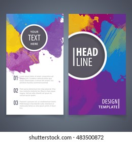 folder template blueprint covering design annual statement magazine advertisement watercolour scene important for any project where a platter of color makes the difference texture colorful youngster c