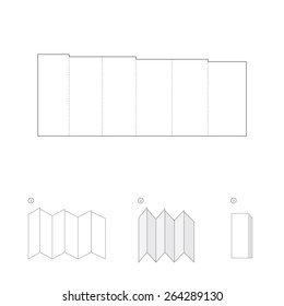 Folder template design.