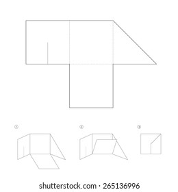 Folder template design.