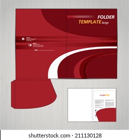 folder template design for company vector
