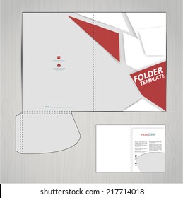 folder template design for company vector