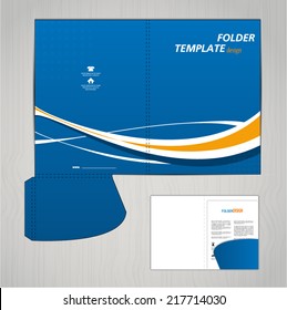 folder template design for company vector