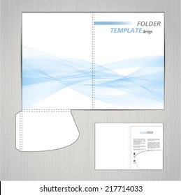 folder template design for company vector
